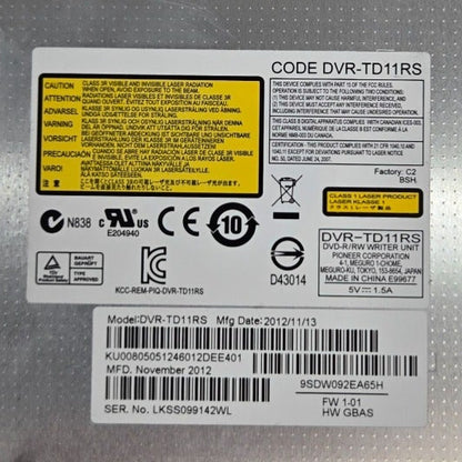 Pioneer DVR-TD11RS 12.7mm DVD Drive DVR-TD11RS