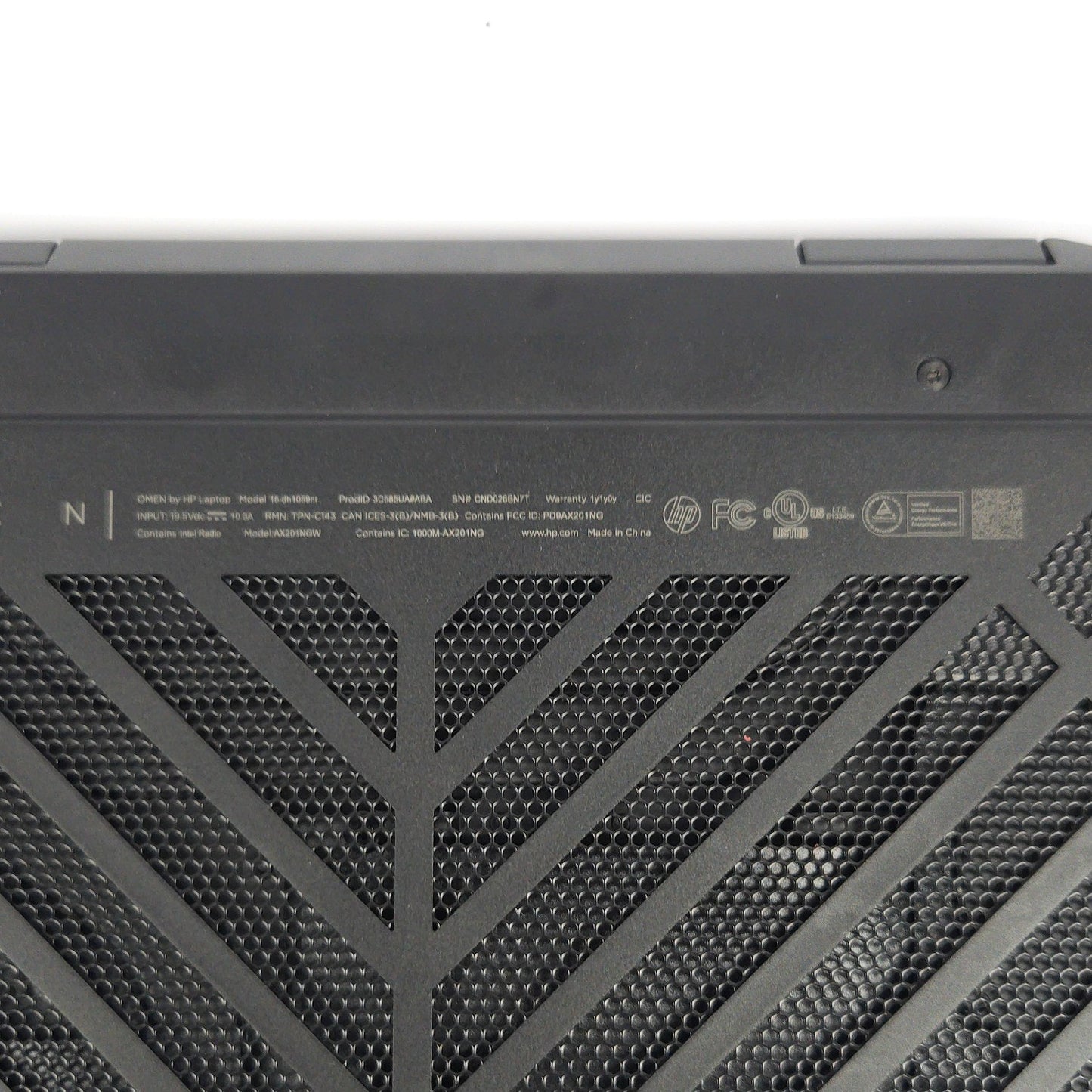 HP Omen 15-DH1059NR 15.6" i7-10750H 2.6GHz 16GB RAM 1TB SSD GeForce RTX 2060