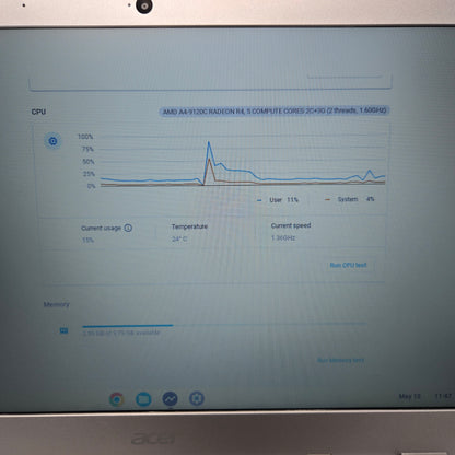 Acer Chromebook 315 CB315-2H 15.6" A4-9120e 1.6GHz 4GB RAM 32GB SSD