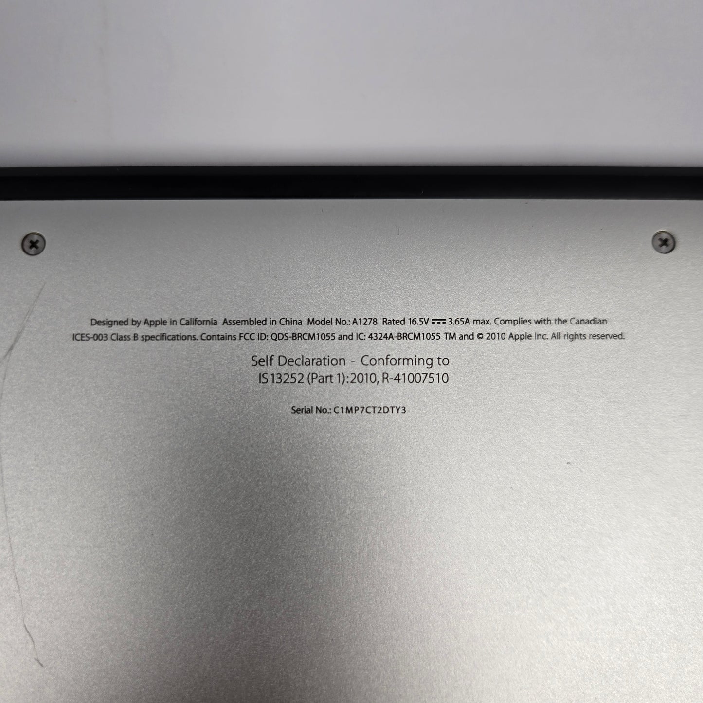 2012 Apple MacBook Pro 13.3" i5 2.5GHz 8GB RAM 512GB HDD Silver A1278
