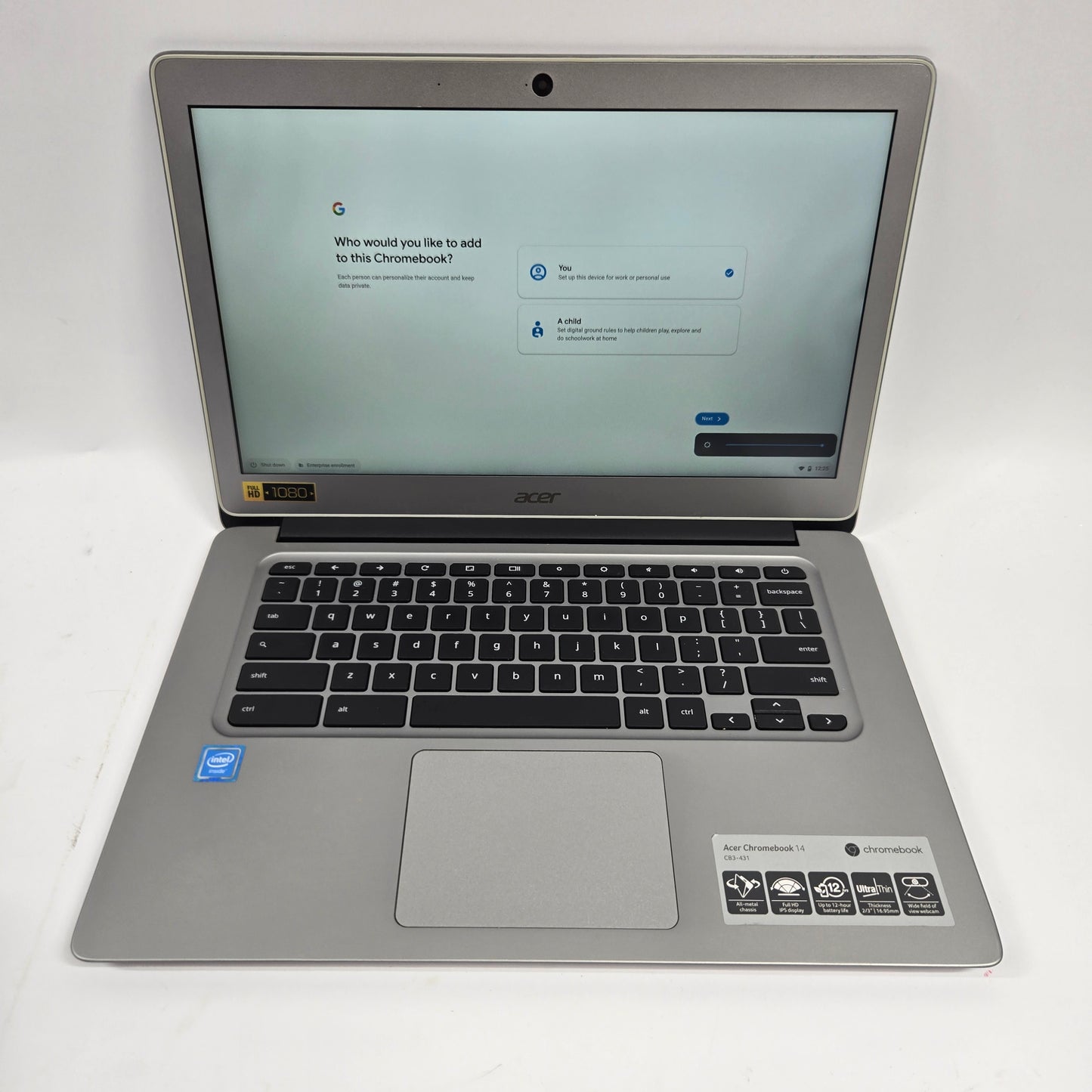 Acer Chromebook 315 CB315-2H 15.6" A4-9120e 1.6GHz 4GB RAM 32GB SSD