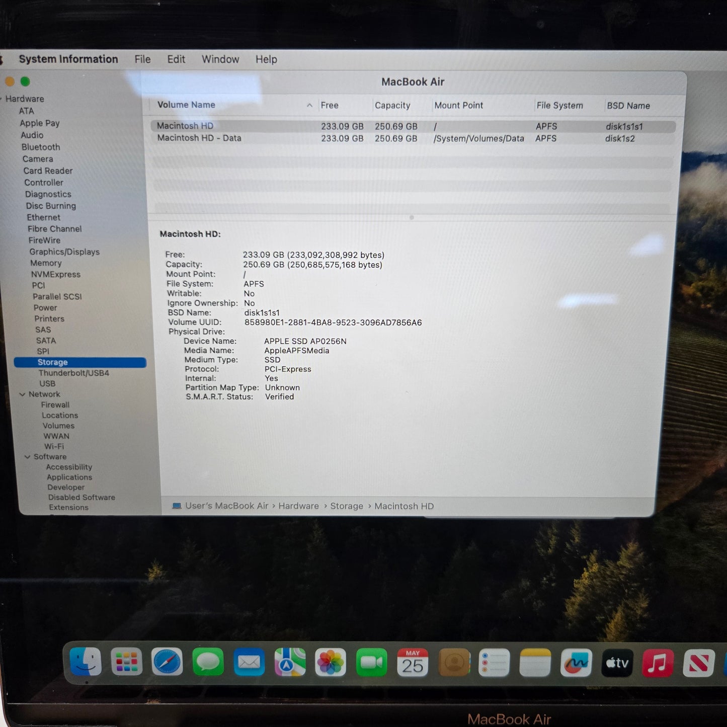 2019 Apple MacBook Air 13.3" i5 1.6GHz 8GB RAM 256GB SSD Gold A1932
