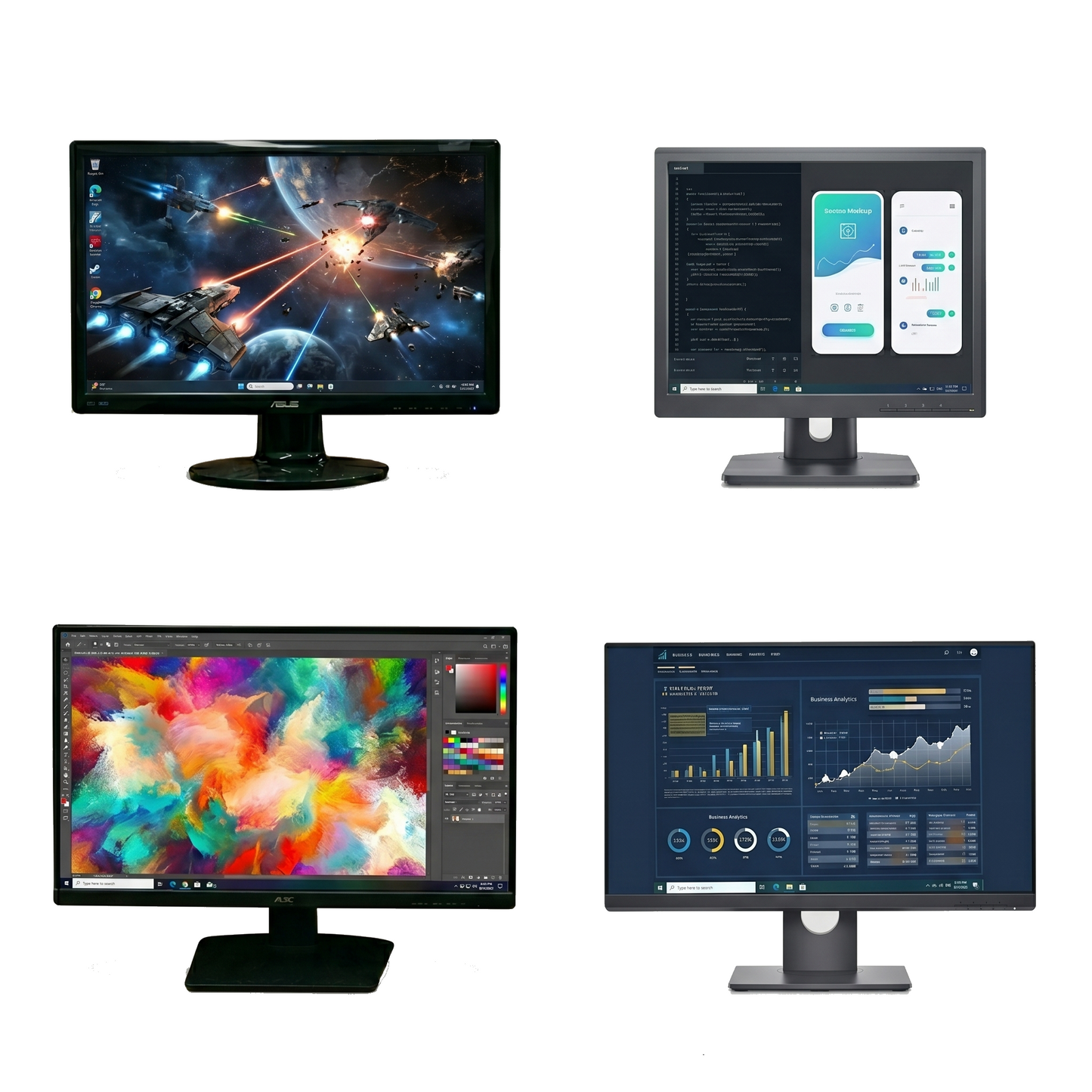 Bargain Bin Monitors: Assorted Brands & Sizes!